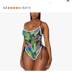 Tropical Print Women's One Piece Swimsuit